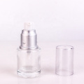 50ml Makeup packaging cylinder glass foundation container glass bottle with gold cap